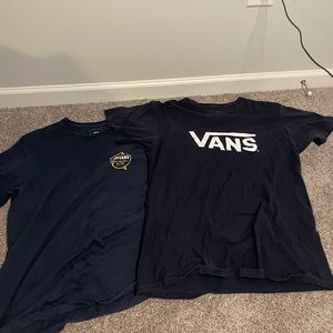 Set of navy blue vans t-shirts! Size M